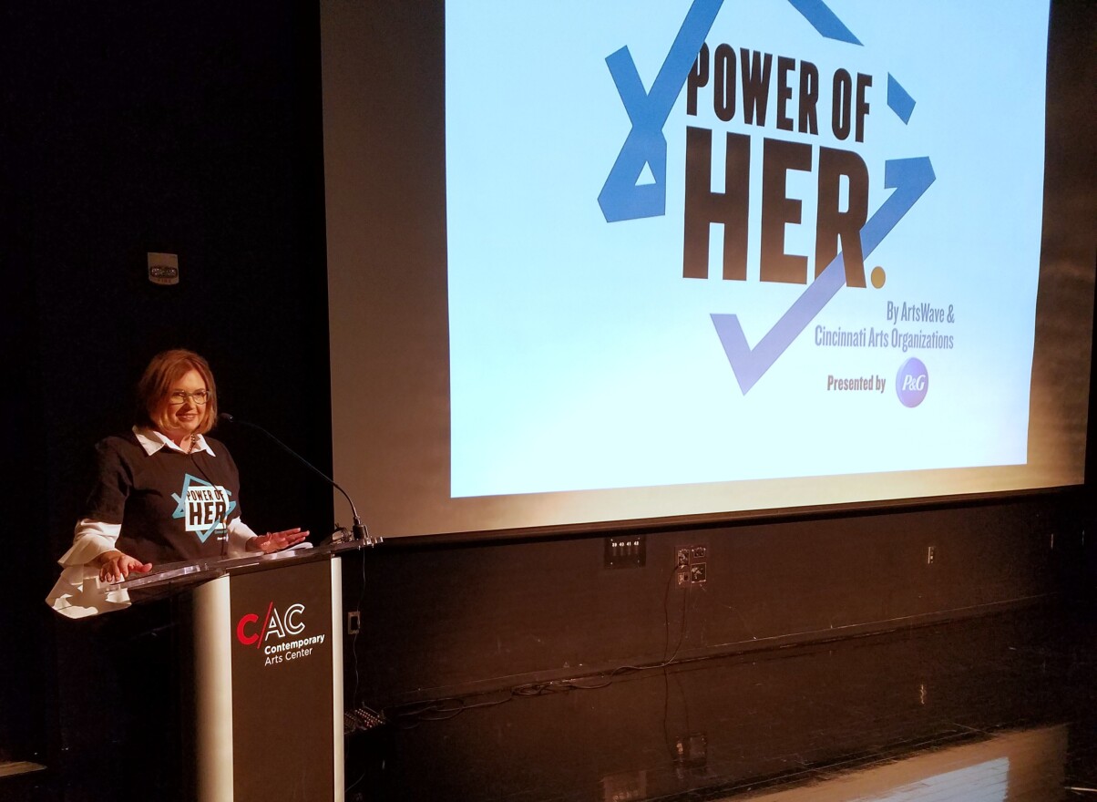ArtsWave President and CEO Alecia Kintner at the Power of Her launch on June 10, 2019.